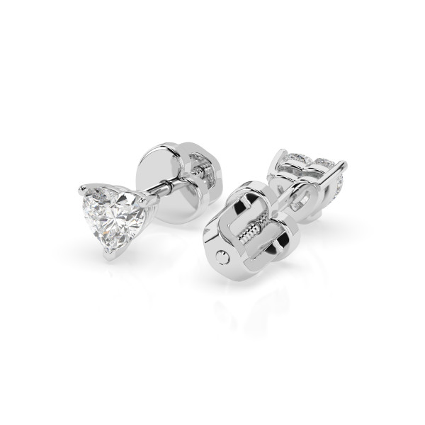 CARA Златни обеци с диаманти 0,60 ct  GIA сертификат  K102-10190W HRT
