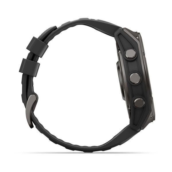 Garmin Fenix 9 Carbon Grey DLC Titanium с Black силиконова каишка 010-04763-11