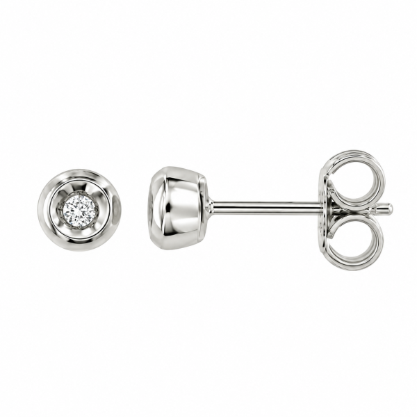 Cara Diamanti златни обеци с диаманти BB0175Y/0.04ctsSI/H