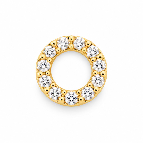 Comete Ambrosia gold earrings zirconia KAOZ079