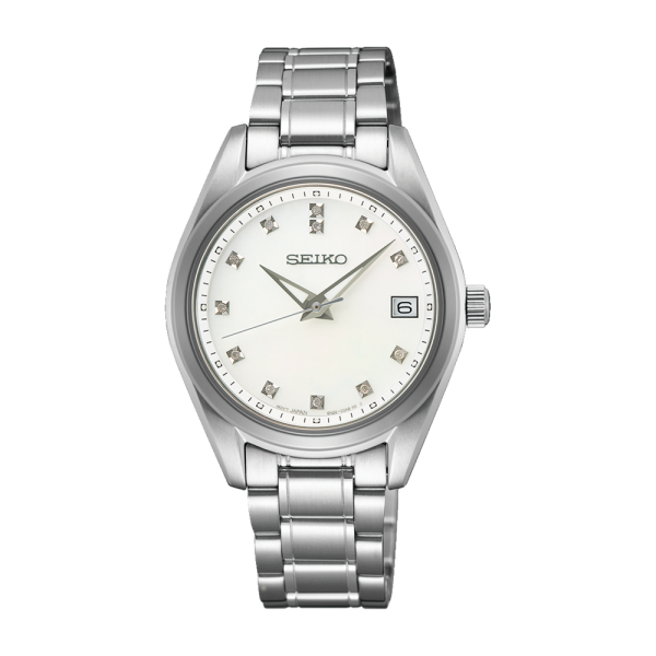 SEIKO QUARTZ DIMOND 32.0MM LADY'S WATCH SUR579P1