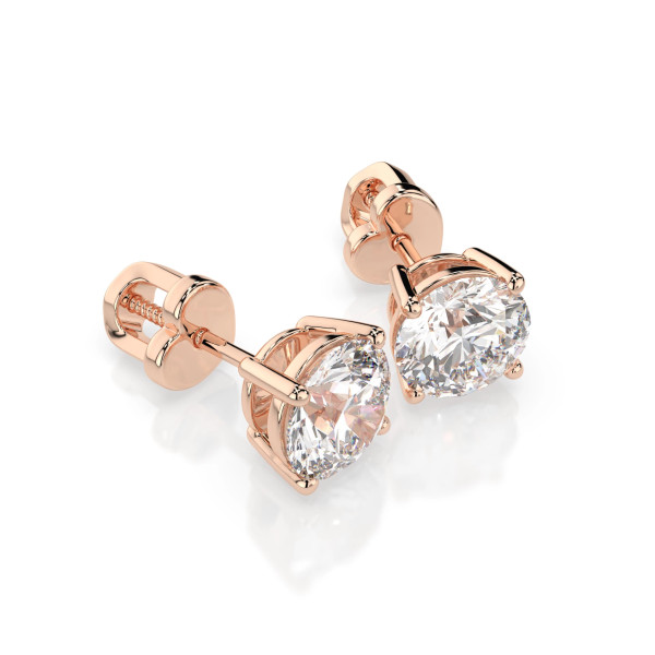 Cara обеци с диаманти 1.40 ct GIA сертификат – ЗЛАТНО БИЖУ 14К K102-10012/1R(5.7)/14K