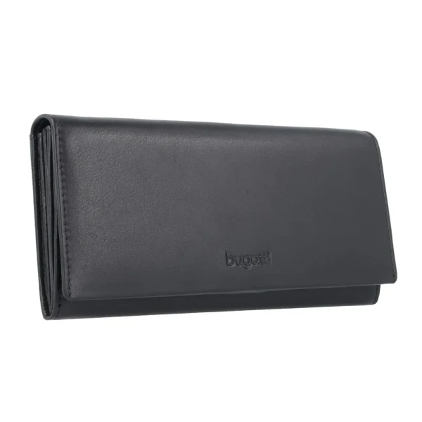 Дамски портфейл Bugatti - Vertice, черен