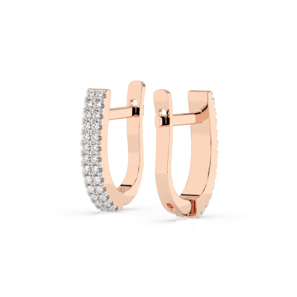 Cara обеци с диаманти 0.22 ct – ЗЛАТНО БИЖУ 14К K102-10300R/14K