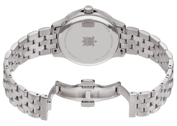 CERTINA DS-8 Gent 40mm – профил на корпуса и титаниевата верижка, страничен изглед – classicwatches.bg