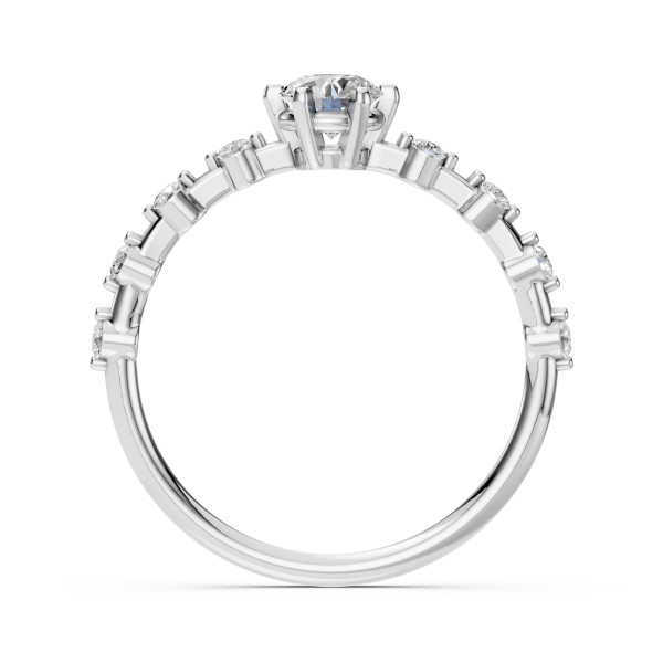 CARA Златен пръстен с диаманти 0.40+0.16 ct GIA сертификат K101-10190W