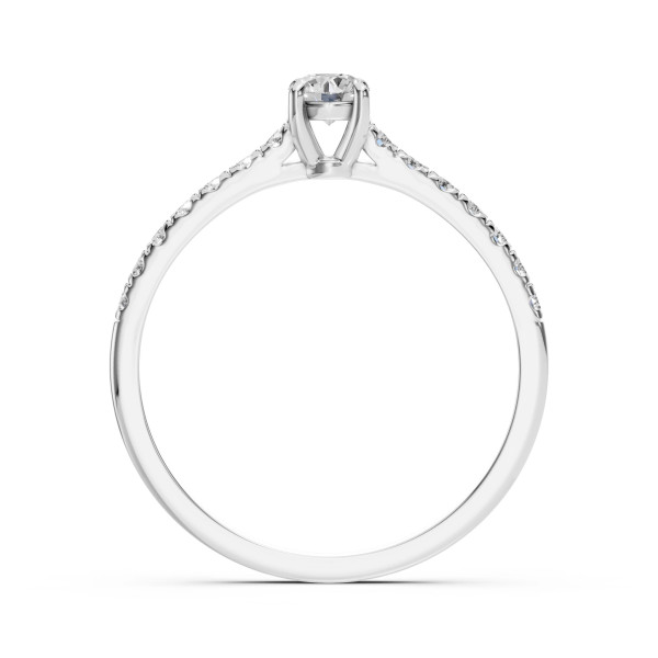 Cara пръстен с диаманти 0.20+0.21 ct – ЗЛАТНО БИЖУ 14К K101-10094W(3.7)/14K
