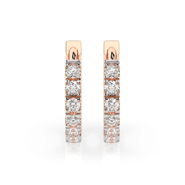 Cara обеци с диаманти 0.42 ct – ЗЛАТНО БИЖУ 14К K102-10109R(2.0)/14K