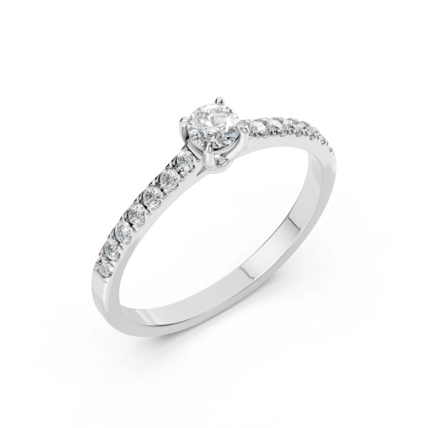 Cara пръстен с диаманти 0.30+0.21 ct GIA сертификат – ЗЛАТНО БИЖУ 14К K101-10094W(4.2)/14K