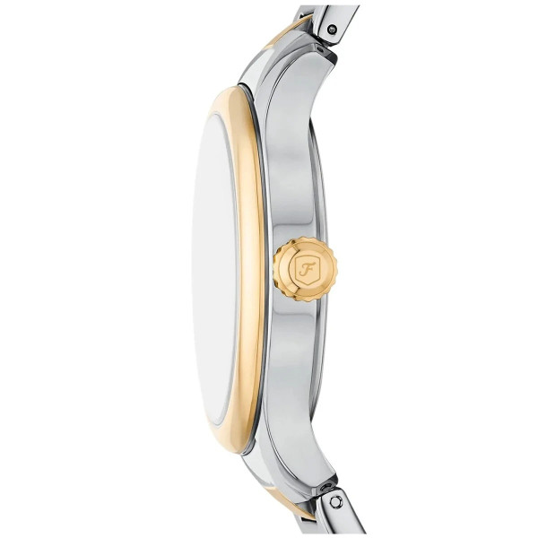 часовник fossil es5396 дамски сребрист циферблат двуцветна верижка classicwatches.bg
