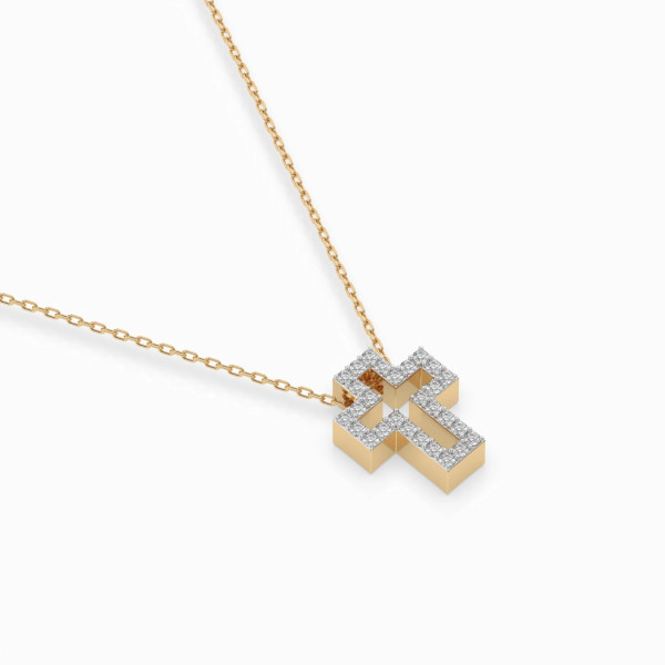 Cara колие с диаманти 0.17 ct – ЗЛАТНО БИЖУ 14К K104-10030Y/14K