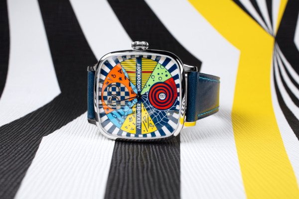 Часовник ALEXANDER SHOROKHOFF Kandy Avantgarde Blue 41x41mm LIMITED EDITION 50PCS  AS.KD-AVG-B 