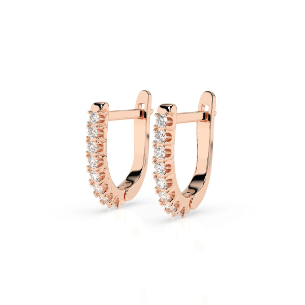 Cara обеци с диаманти 0.32 ct – ЗЛАТНО БИЖУ 14К K102-10044/2R/14K