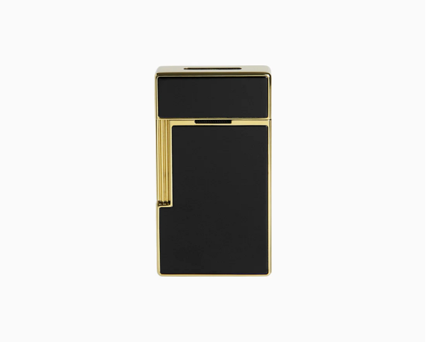 ЗАПАЛКА S.T.DUPONT  BIG D LIGHTER BLACK LACQUER AND GOLD 25002