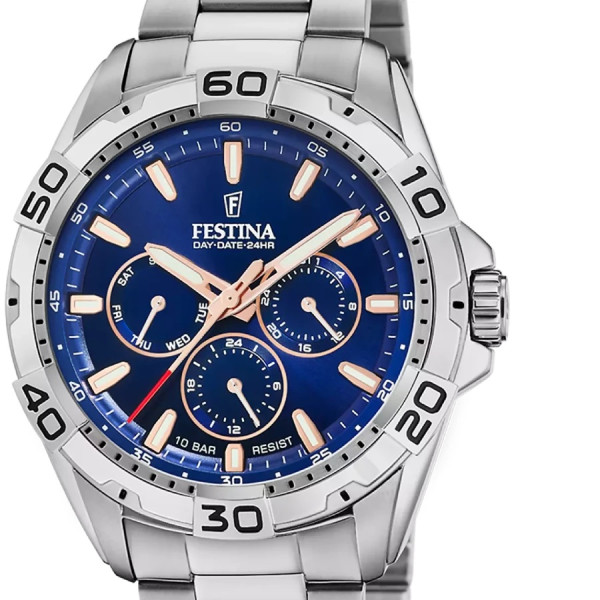 часовник festina f20623/2 мултифункционален модел син дизайн classicwatches.bg