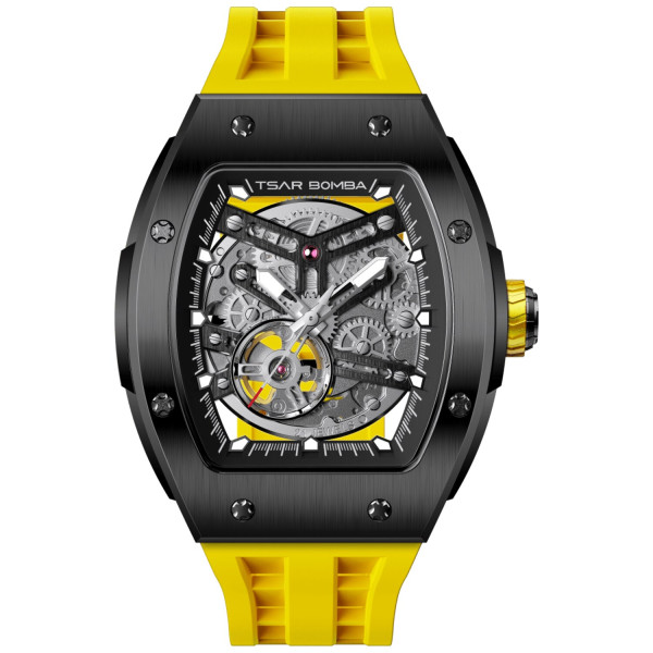 TSAR BOMBA T-Elemental Automatic Black Yellow TB8228A-05