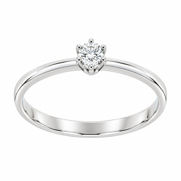 Cara Diamanti gold ring with diamond AA0530.12W/0.08ctsSI/H