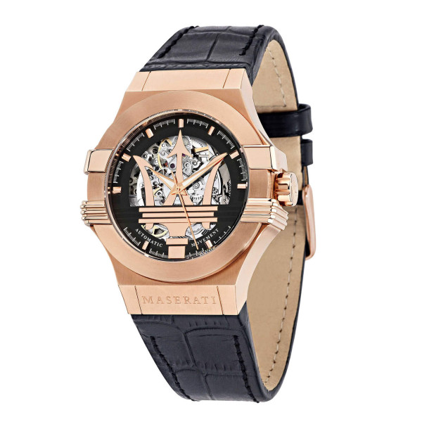 Maserati Potenza Automatic Gold Skeleton