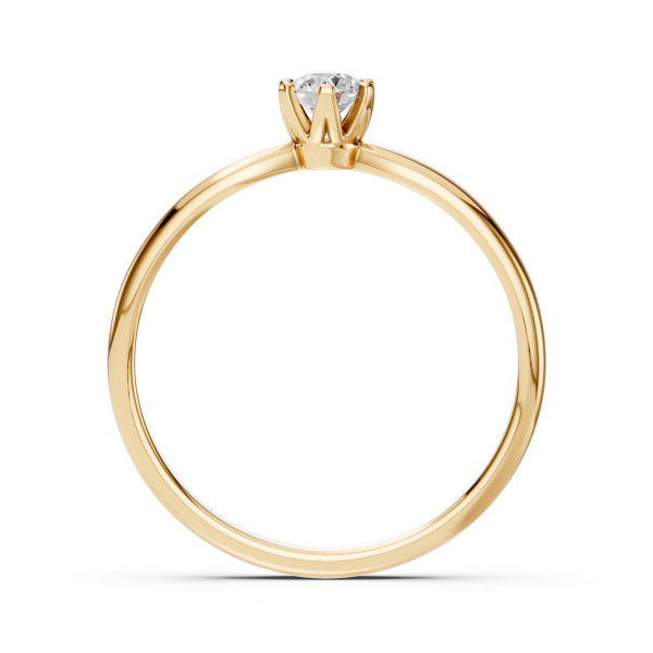 Cara пръстен с диамант 0.20 ct – ЗЛАТНО БИЖУ 14К K101-10040Y(3.7)/14K