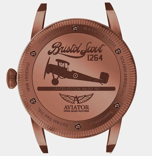 AVIATOR BRISTOL SCOUT 46MM V.3.18.8.314.4