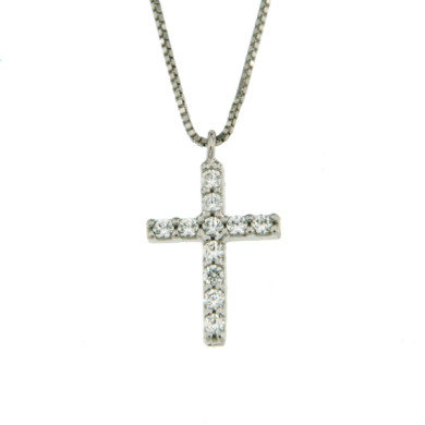 CARA DIAMANTI Златно колие с цирконии P2356