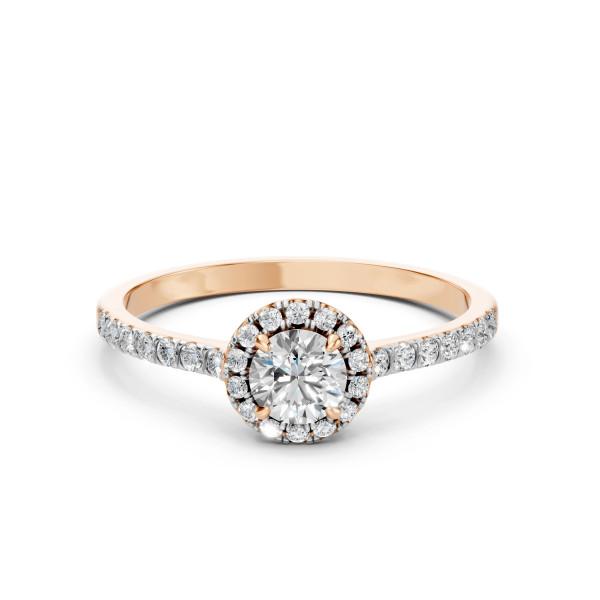 Cara пръстен с диаманти 0.50+0.29 ct GIA сертификат – ЗЛАТНО БИЖУ 14К K101-10095R(5.1)/14K