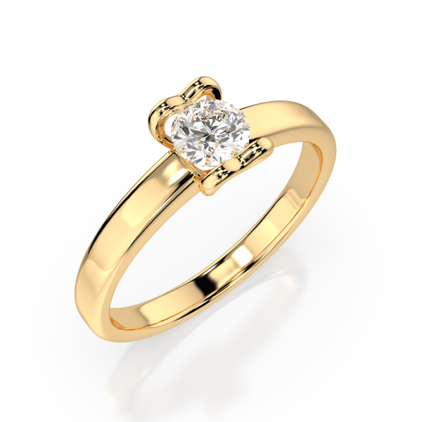 CARA Златен пръстен с диамант 0.30 ct GIA сертификат K101-10013Y 