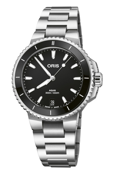 часовник унисекс автоматичен oris aquis date 733 7792 4154 отпред ClassicWatches.bg
