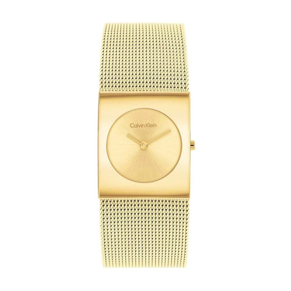 Calvin Klein 25100062 дамски часовник златист циферблат
