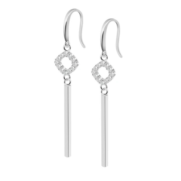 LOTUS SILVER SILVER EARRINGS LP3686-4/1