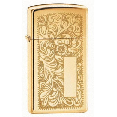 Запалка Zippo 1652B  Venetian Polished Brass, Slim