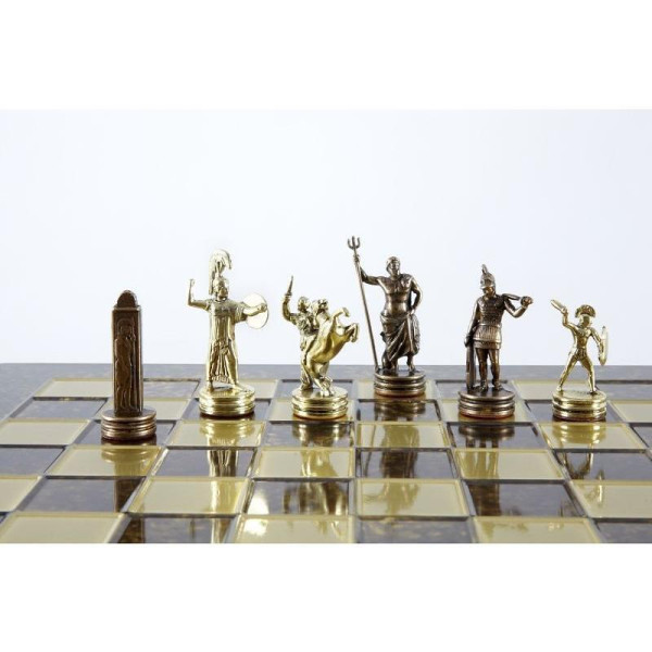 LUXURY CHESS MANOPOULOS - GREEK MYTHOLOGY, 36X36 CM