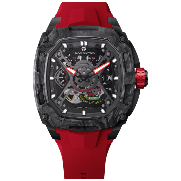 TSAR BOMBA Dark Matter 5 Automatic Red TB8605-01