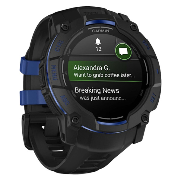 ЧАСОВНИК GARMIN INSTINCT CROSSOVER AMOLED BLACK С BLACK LIMITED EDITION 50MM 010-03020-03