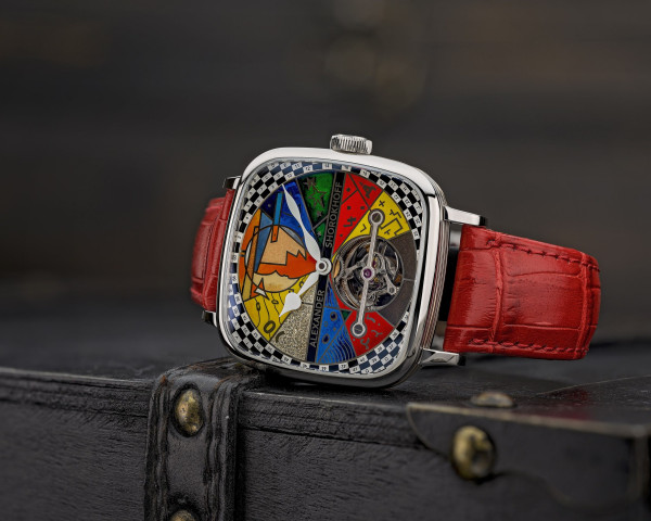 часовник alexander shorokhoff tourbillon picassini ръчно емайлиран циферблат classicwatches.bg