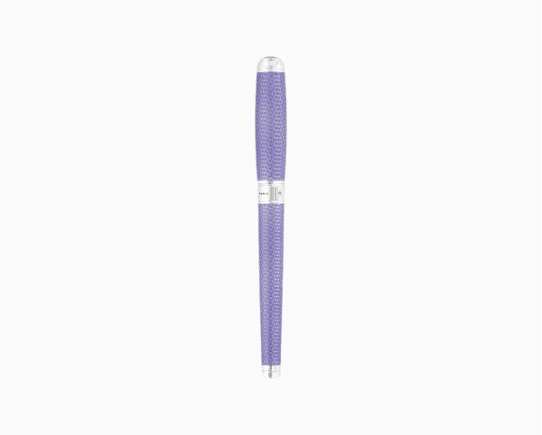 ПИСАЛКА S.T.DUPONT LINE D LARGE LILAC AND PALLADIUM LACQUERED FIREHEAD GUILLOCHE 410000L