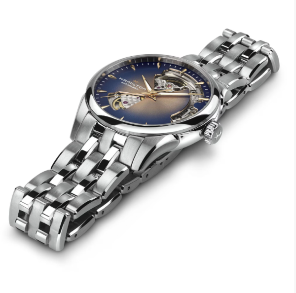 hamilton h32215101 изглед отпред open heart дизайн classicwatches.bg
