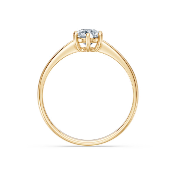 Cara пръстен с диамант 0.70 ct GIA сертификат – ЗЛАТНО БИЖУ 14К K101-10151Y(5.7)/14K