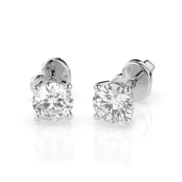 Cara обеци с диаманти 0.60 ct GIA сертификат – ЗЛАТНО БИЖУ 14К K102-10012/1W(4.2)/14K