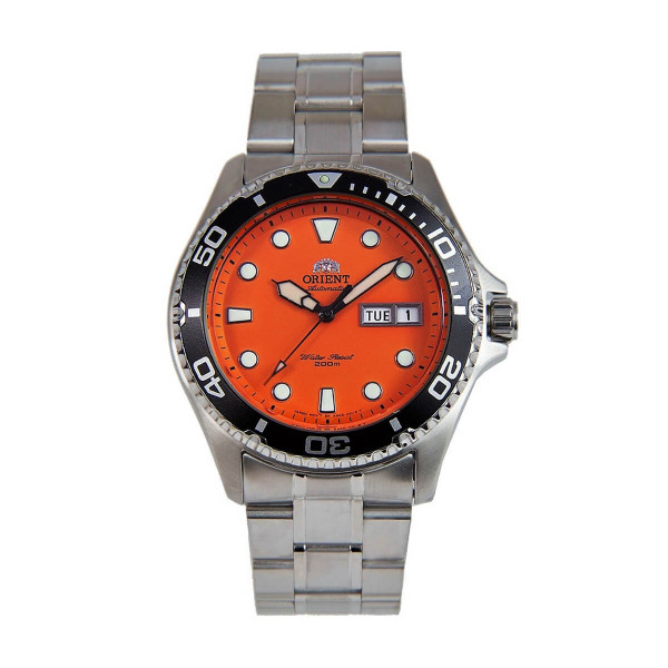 часовник Orient FAA02006M мъжки автоматичен оранжев циферблат classicwatches.bg