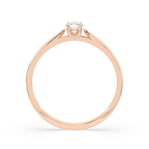 Cara пръстен с диамант 0.15 ct – ЗЛАТНО БИЖУ 14К K101-10046R(3.4)/14K