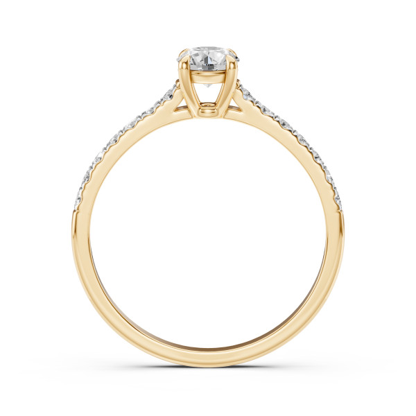 CARA Златен пръстен с диаманти 0.40+0.21 ct GIA сертификат K101-10094Y