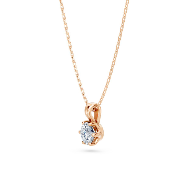 Cara колие с диамант 0.30 ct GIA сертификат – ЗЛАТНО БИЖУ 14К K104-10004R(4.2)/14K