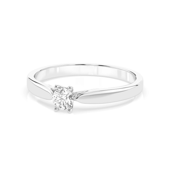 Cara пръстен с диамант 0.15 ct – ЗЛАТНО БИЖУ 14К K101-10046W(3.4)/14K
