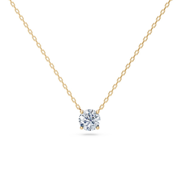 Cara колие с диамант 0.70 ct GIA сертификат – ЗЛАТНО БИЖУ 14К K104-10040Y(5.7)/14K