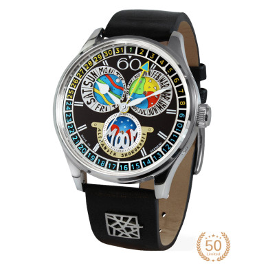 ALEXANDER SHOROKHOFF FULL CALENDAR CADAMOMO BLACK 43.5ММ LIMITED EDITION 50PCS AS.VK-CDMM4