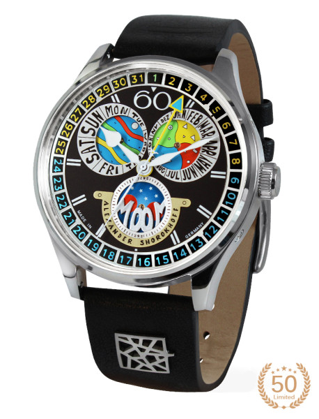 ALEXANDER SHOROKHOFF FULL CALENDAR CADAMOMO BLACK 43.5ММ LIMITED EDITION 50PCS AS.VK-CDMM4