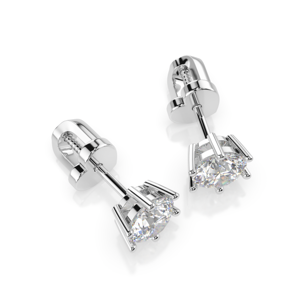 CARA Златни обеци с диаманти 0,80 ct GIA сертификат K102-10151W
