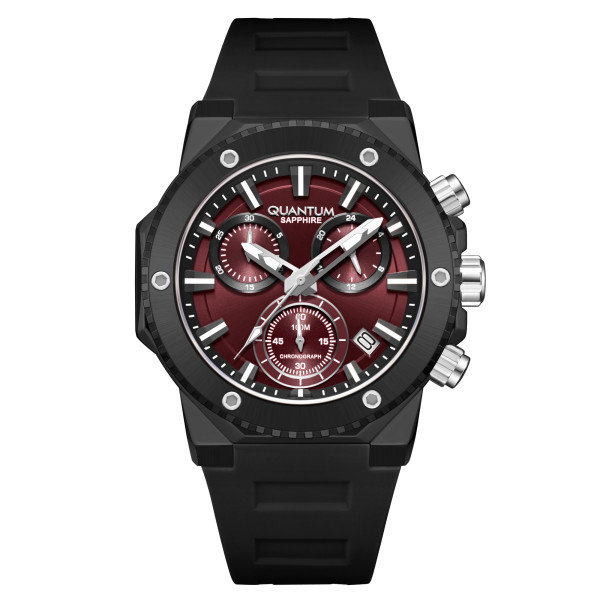часовник quantum HNG1232.681 хронограф червен дисплей 10 ATM classicwatches.bg