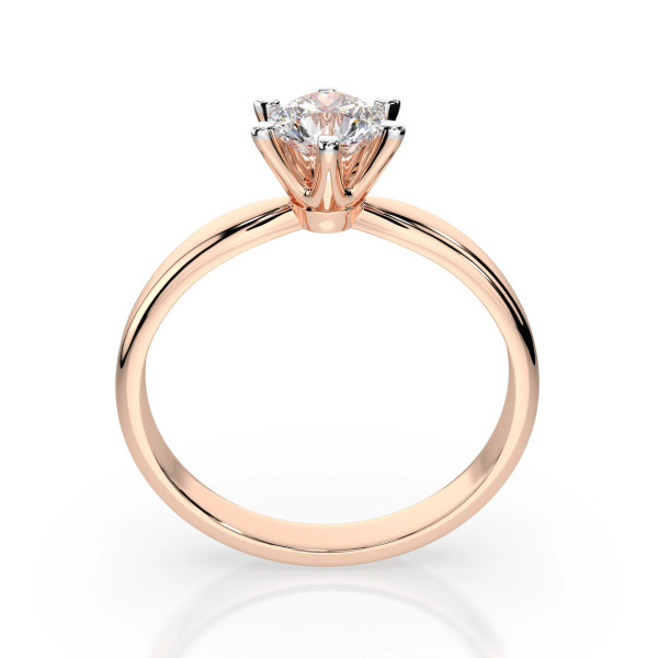 Cara пръстен с диамант 0.50 ct GIA сертификат – ЗЛАТНО БИЖУ 14К K101-10040R(5.1)/14K